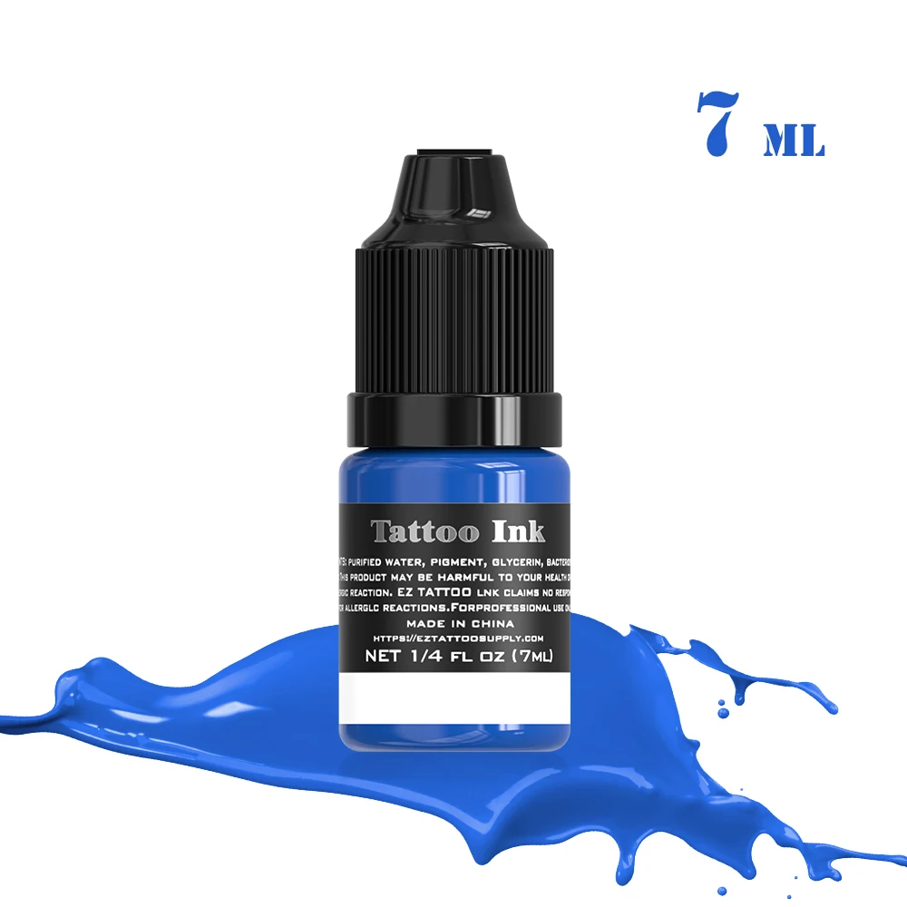 Tattoo Supplies Tattoo Kit EZ Tattoo INK 25 Colors 7ml/Bottle Tattoo Inks Pigment Kit for 3D Makeup Beauty Skin Body Art