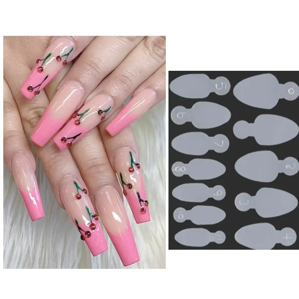 

1 Kit Dual Nail Forms False Tips For Gel Extension Quick Building French Nails Mold Soft Silicone Pads Manicure Tools D9S0