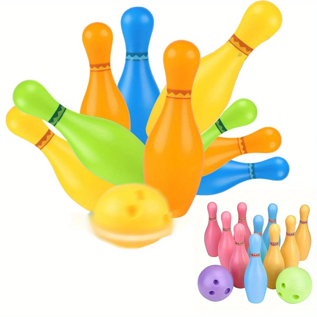 Bolos Infantiles, 12PCS Juego de Bolos con 10 Alfileres y 2 Bolas Bolera de Juguete Educativos Juegos Aire Libre Interactivos para Bebé Niños Niñas Bebé 2 3 4 5 6 Años Bolos Infantiles, 12PCS Juego de Bolos con 10 Alfileres y 2 Bolas Bolera de Juguete Educativos Juegos Aire Libre Interactivos para Bebé Niños Niñas Bebé 2 3 4 5 6 Años