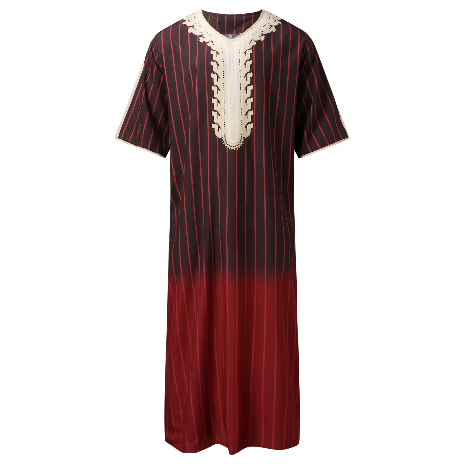 Vêtements Arabes Pour Homme - Caftan Long - Tunique Musulmane - Robe Maxi - Chemise Musulmane Arabe - Chemise à Manches Longues - Robe Ethnique - Robe