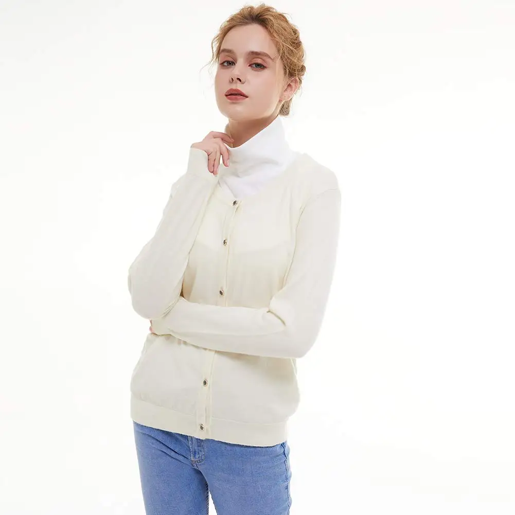 Fake Collar Detachable Collar Shawl Soft Cotton Modal Fake Collar Neck Cover Ramadan Hijab Cover Headwrap Full Fake Collar High Collars Turtleneck Scarves