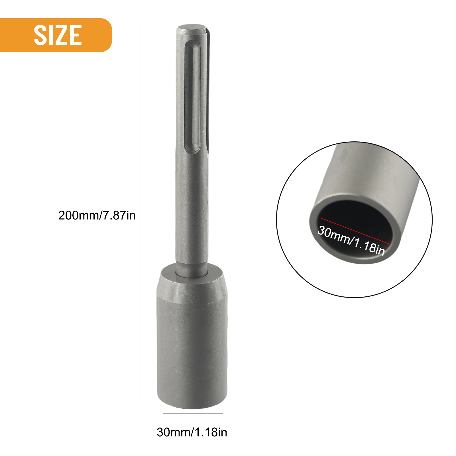 

1pc Ground Rod Driver Bit For Driving Ground Rods For SDS MAX Hammers 30/45/50/60mm Resistant Rotary Hammer Drill
