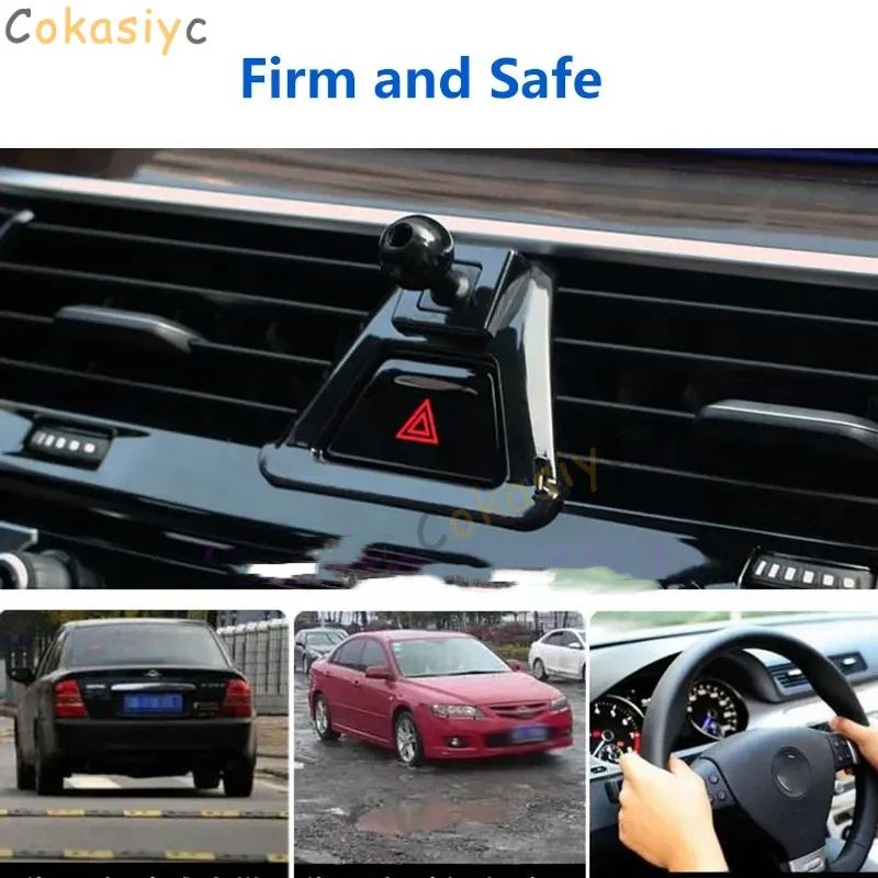 Car Phone Holder GPS Supporting Fixed Bracket Air Outlet Base Accessories 2010- 17mm Special Mounts For Volkswagen Tiguan