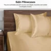 1PC Satin Pillowcase for Hair Similar to Silk Pillow Cases for Skin, Silky & Soft Pillow Covers, Gifts for Her or Him 5