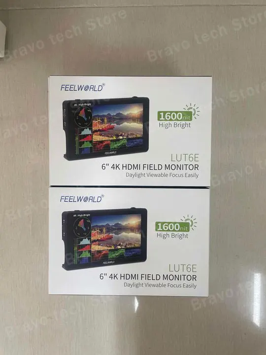 FEELWORLD LUT6 LUT6E LUT6S 6 Inch 2600nits 3D LUT Touch Screen on Camera Field DSLR Monitor with HDR Waveform for Stabilizer