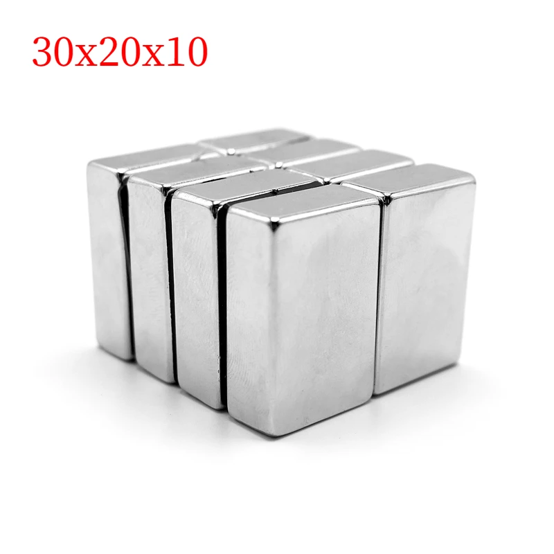 

Neodymium Magnet 30x20x10mm Magnets 1/2/5/Pcs 30mmx20mmx10mm N35 Block Super Powerful Strong Permanent Magnetic Imanes Magnet