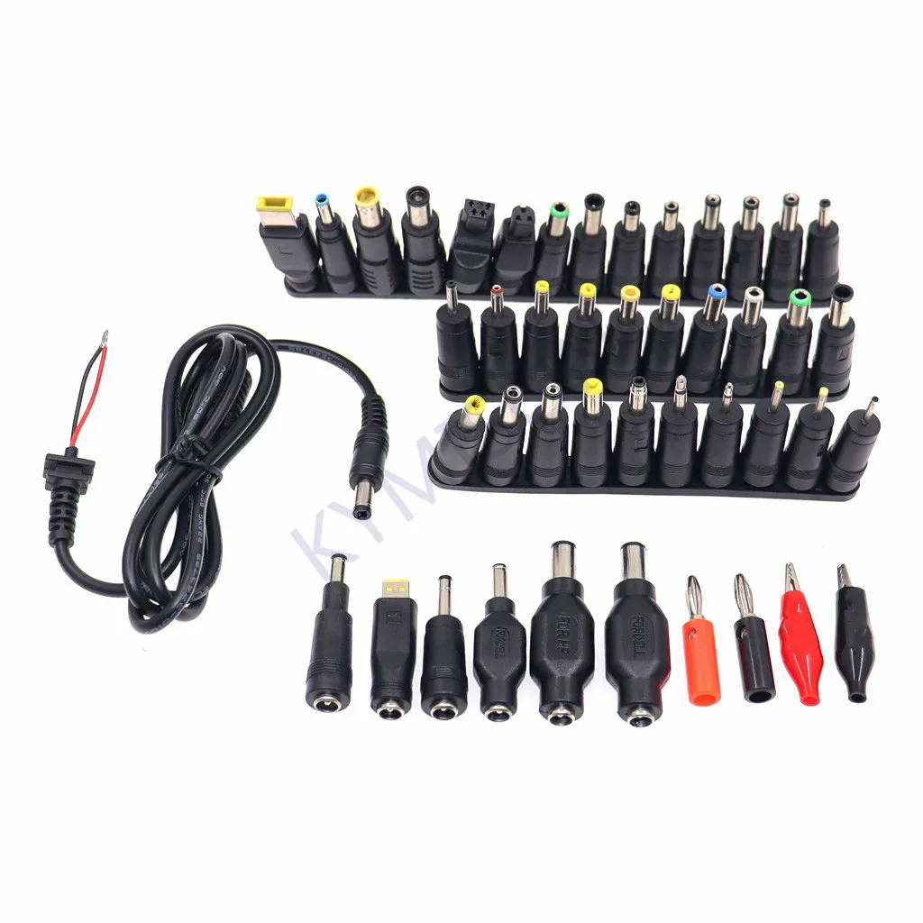 Adaptador de Alimentação Universal Dicas Kits de Conector para Lenovo Thinkpad Laptop Plug Jack Sets dc ac 5.5 mm x 2.1 mm 44 Pcs 40 Pcs