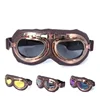 Retro Motorcycle Goggles Glasses Vintage Moto Classic Goggles for Harley Pilot Steampunk ATV Bike Copper Helmet 1Pcs 1