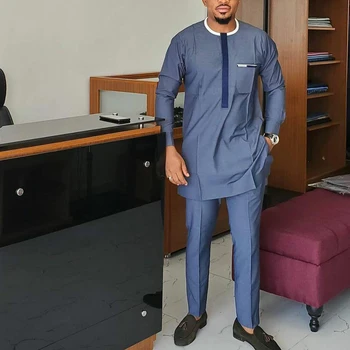 Alternative view of Osagie Long Sleeve Dashiki Outfit