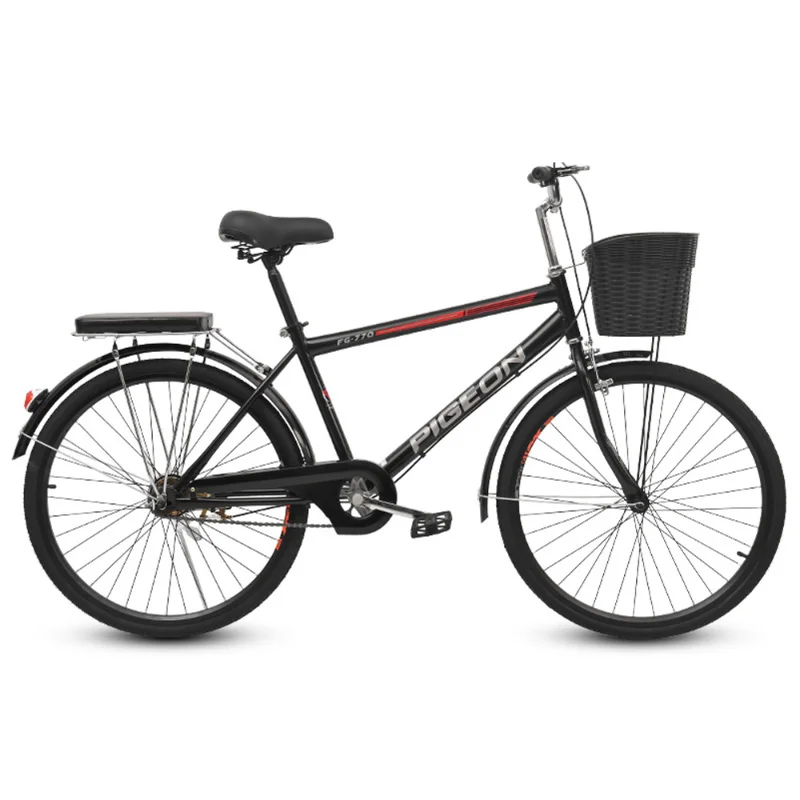 Commuter Bike 26 Pollici Velocità Variabile Portatile Studenti Adulti Lavorano Pneumatico Solido Bici Mountain Bici Da Corsa Strumento Di Traffico