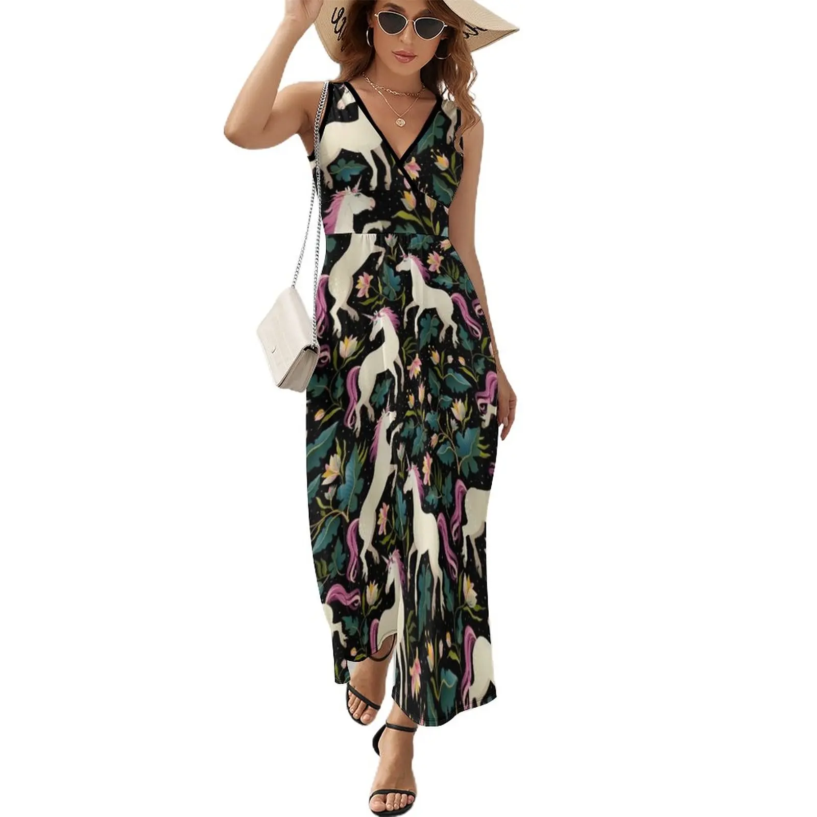 

Beautiful Unicorn Pattern Sleeveless Dress womens clothing dresses for official occasions Dresses dresses summer woman 2023