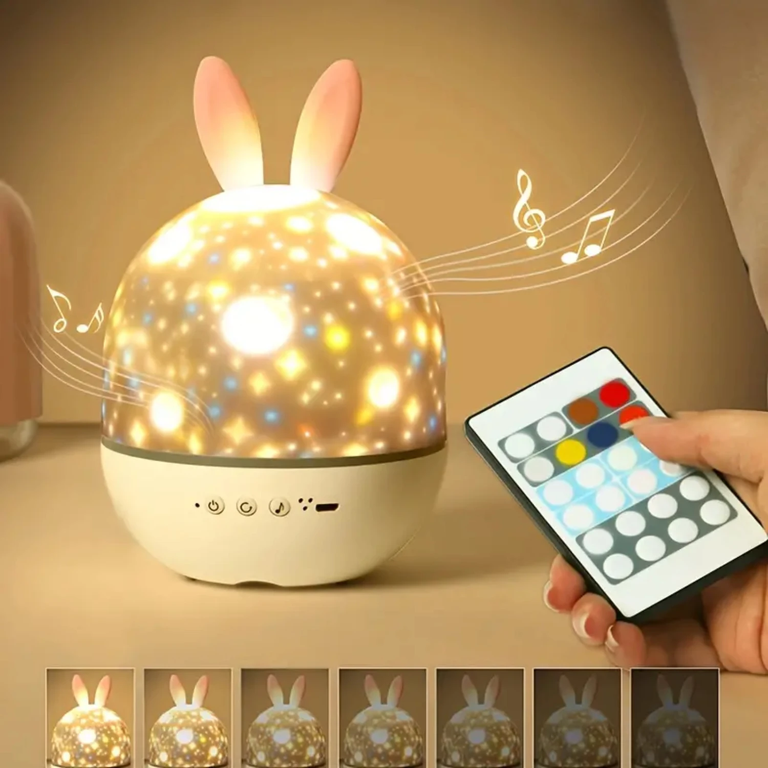 Beautiful and stunning Gypsophila and star projection remote control music box-DIY music projector with projector lamp, perfec