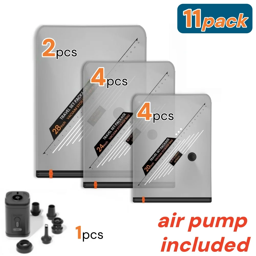 Ultimate Travel Essentials: Vacuum Compression Storage Bags & Waterproof Packing Organizers