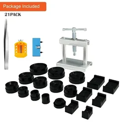 Professional Watch Press Set and Repair Tool Kit, 21 - Piece Watchmaker's Essential (21pack)