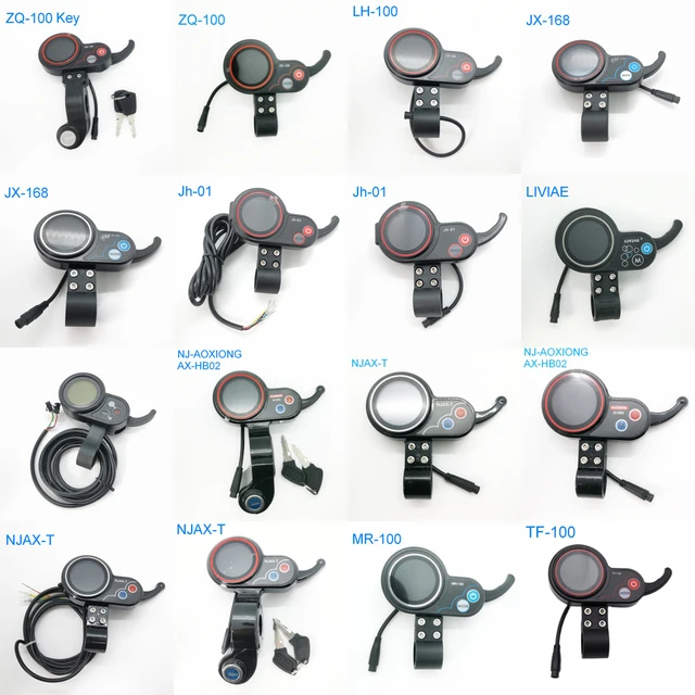 Electric Thumb Throttle With LCD Display – 6-Pin Waterproof, For Kugoo M4 Scooter, Shows Speed, Gear, Power, USB Port