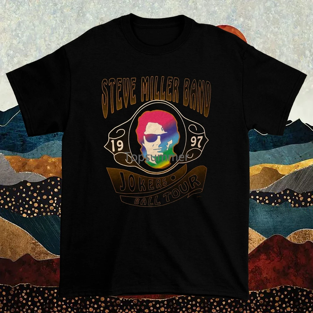 

New Steve Miller Band Unisex T Shirt Black All Size