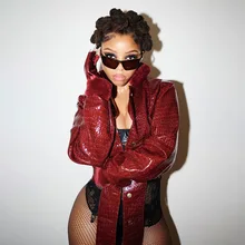 

Jacket Women Y2k Irregular Shape Jackets Sexy Fashion Feathers Patchwork Coats Faux PU Leather Jacket Long Sleeve Coat Outwear