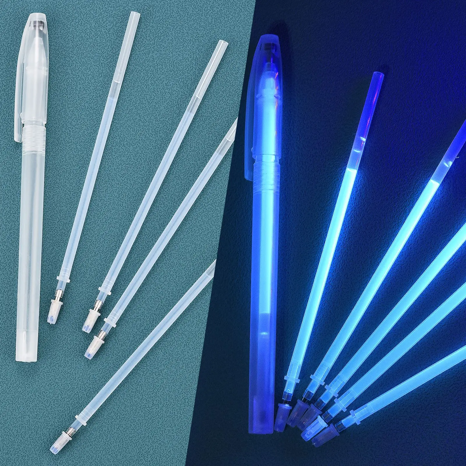 UV Invisible Fluorescent Pen Set High-Capacity Refill Pen UV