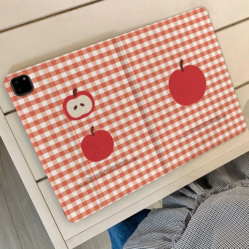 Enhanced Red Checkered Apples Tablet Case