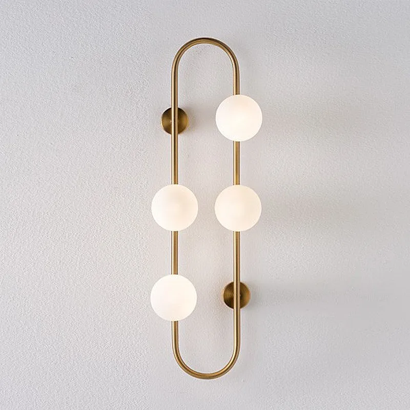 Nordic Light Luxury Wall Sconce Simple Modern Living Room Art Corridor Stair Led Light Bedroom Bedside Minimalist Wall Lamp