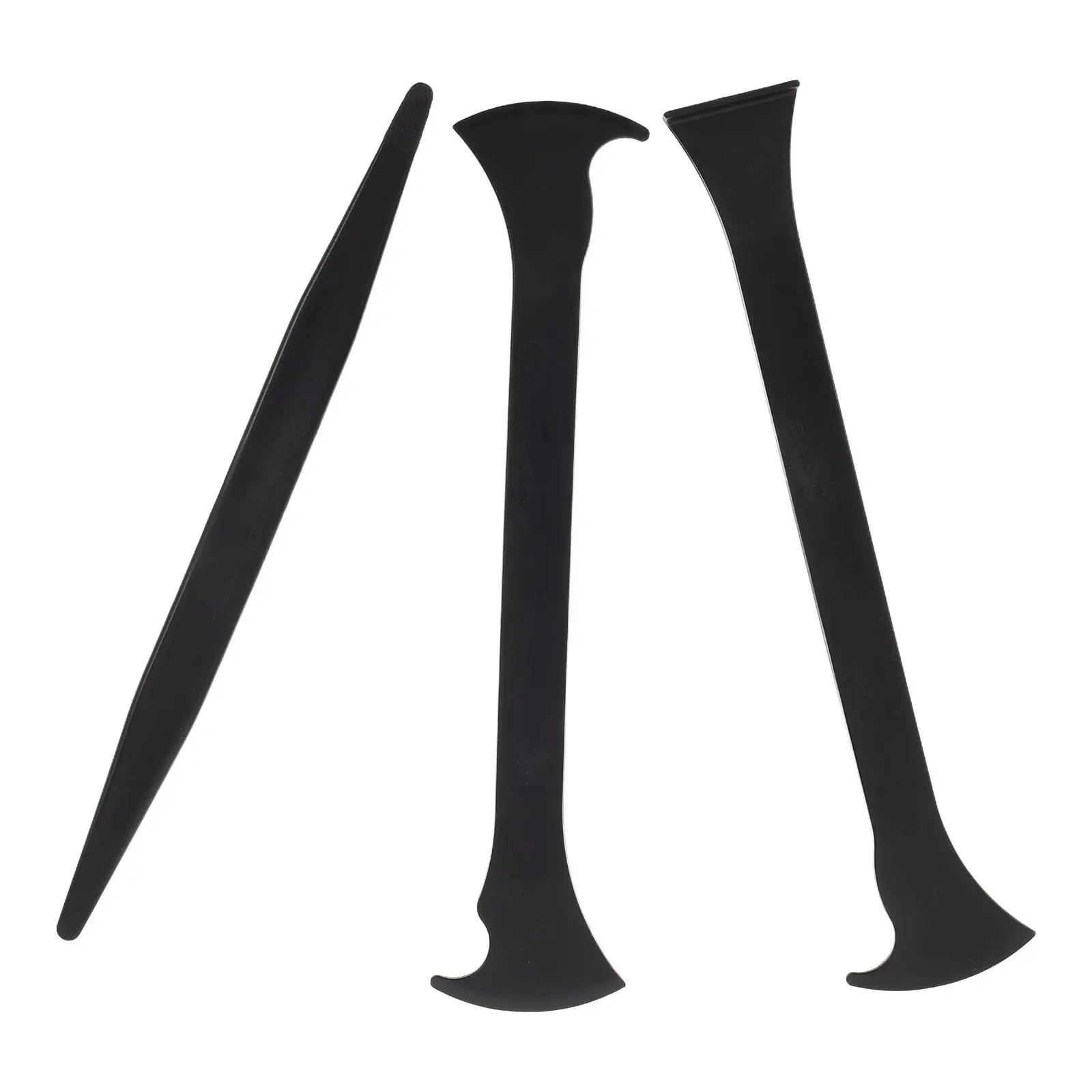 3종 자동차 비닐 랩핑 도구 키트 자동차 플라스틱 스크레이퍼 엣지 트리밍 투명 필름 시공 차량 랩핑 키트 수리 도구