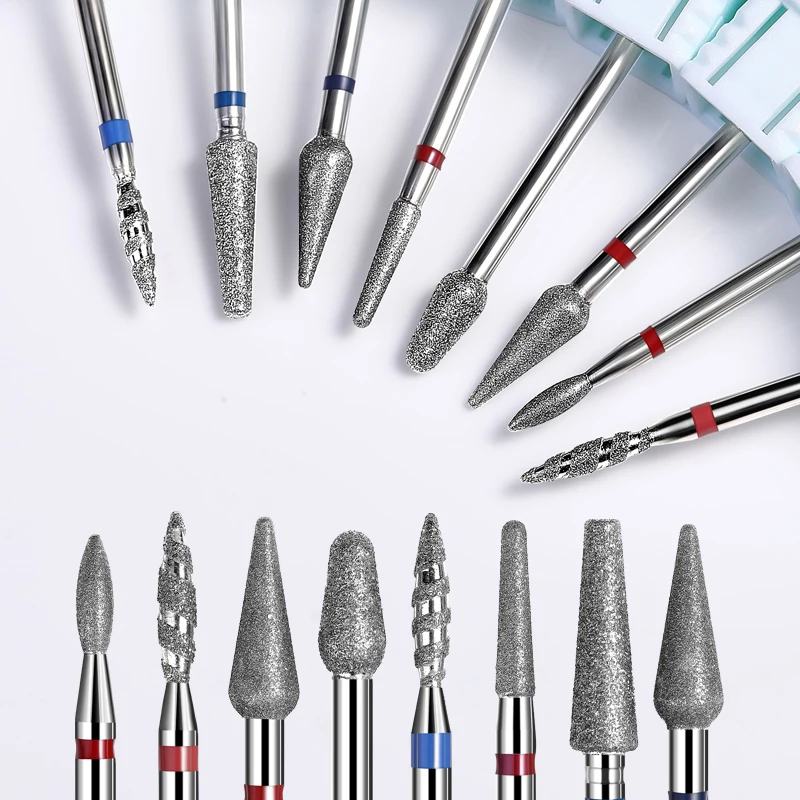 

Diamond Cutters for Manicure Russian Nail Drill Bits Cuticle Burr Milling Cutter for Pedicure Nails Accessories Tools