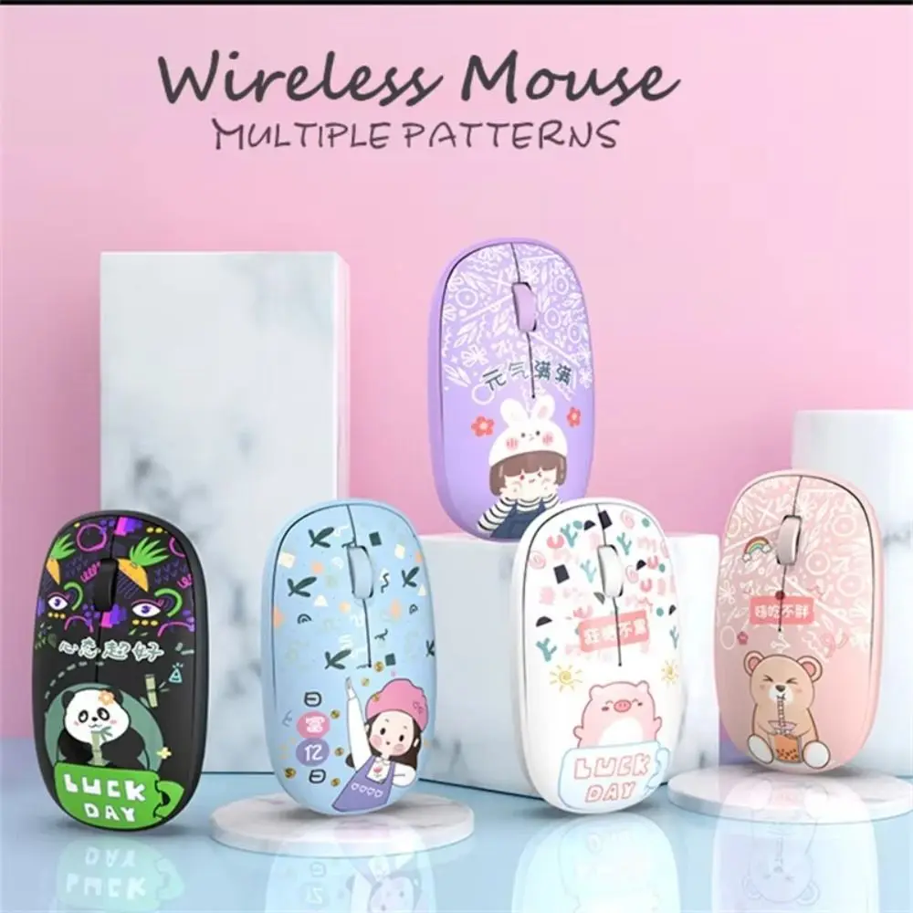 Sleek Silent Wireless Bluetooth Mouse - Lightweight Office Gift