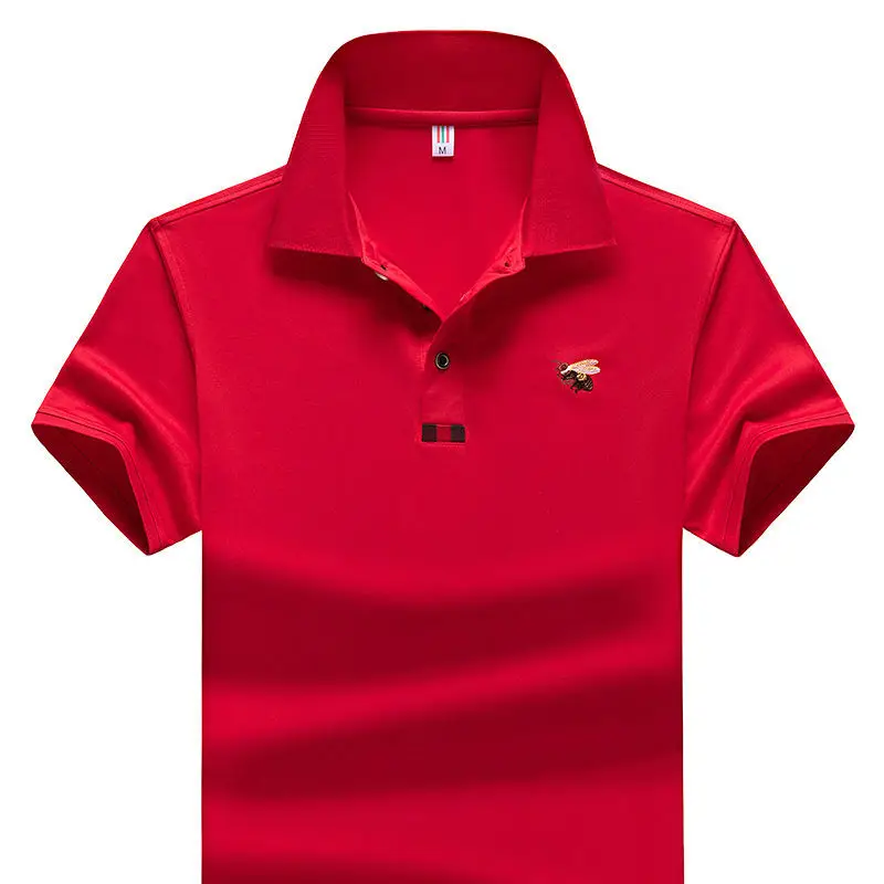 thumbnail image 1 of Camiseta para hombre, camiseta bordada con gráfico para hombre, camiseta con cuello, polos amarillos, ropa elegante para hombre, ropa cómoda y barata, 1 of 5