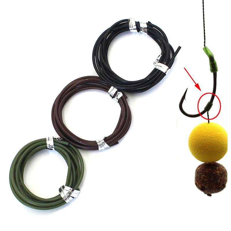 

2pcs Carp Fishing Line Silicone Rig Tubing Quick Change Swivel Hair Chod Helicopter Ronnie Rig For Carp Fishing Terminal Tackle