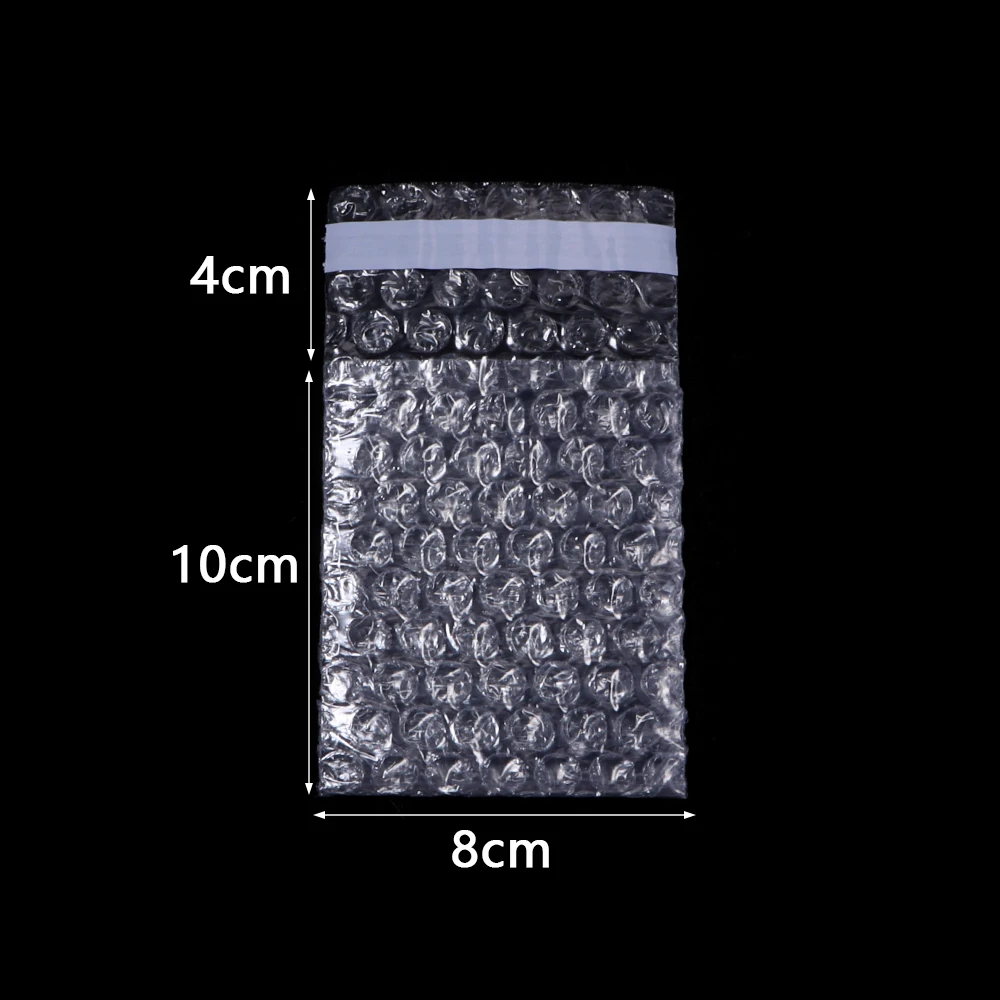 10-50pcs/lot Clear Self-adhesive Double Sided Bubble Bags Packaging Pouches Jewelry Bead Small Accessories Shipping Packaging