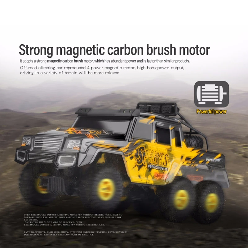 WLtoys 18629 RC Car 1:18 6x4 Climbing Vehicle 2.4G RC Six-Wheel Monster SUV Hummer Toy Car Model