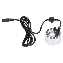 

LED Mist Maker Fogger Atomizer Single Head Air Humidifier Water Fountain Pond Decor Machine 4.6*3.8cm 20MM Household Accessories