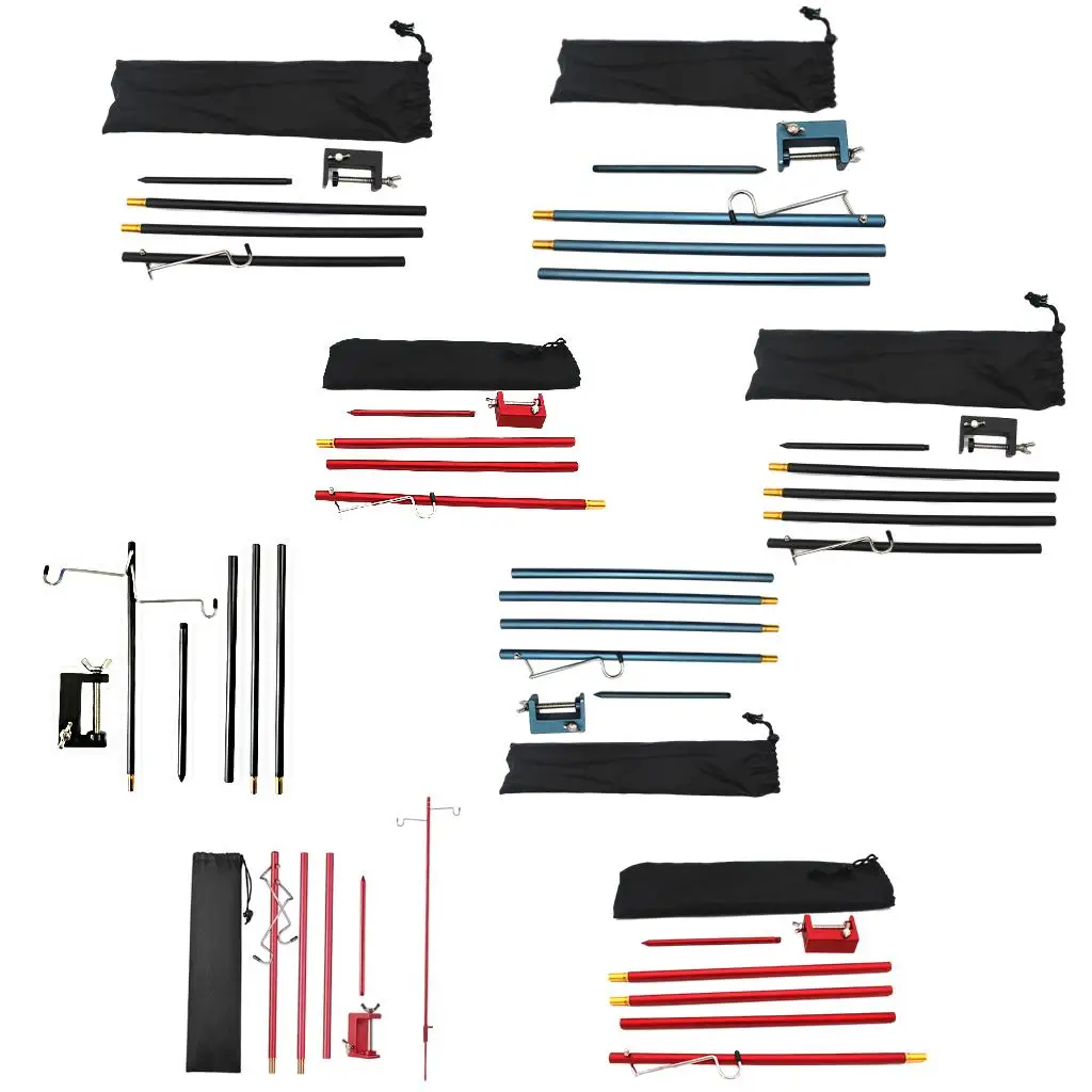 

Portable Table Camping Lantern Stand Aluminum Alloy Lamp Pole Pole