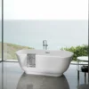 Acrylic Alcove Freestanding Soaking Bathtub 4