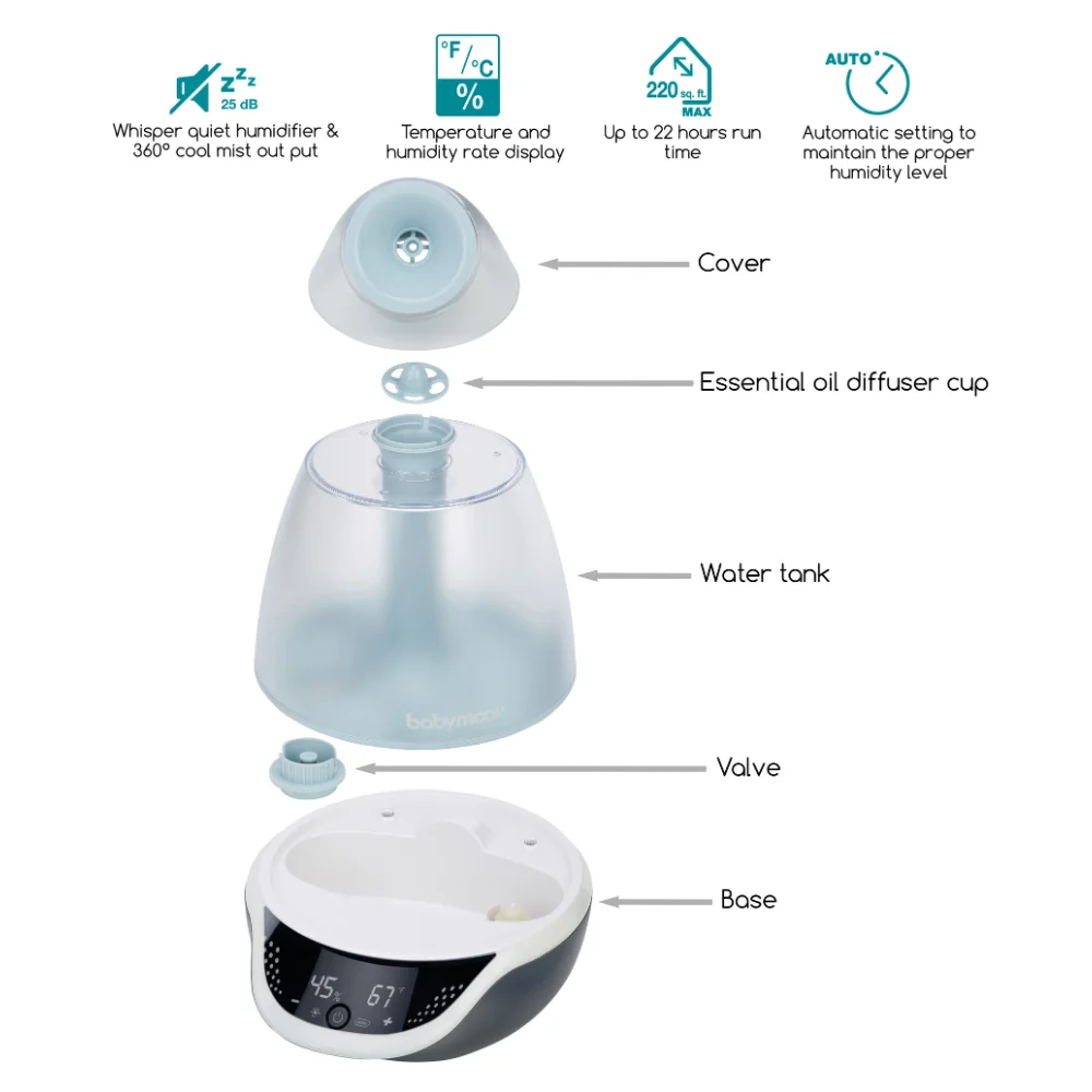 Humidificateur digital programmable Babymoov