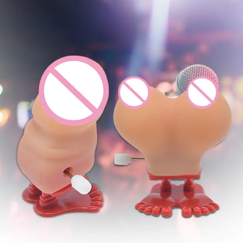 Adult Bachelor Party Funny Prank Toy Clockwork Bouncing Boobs Tricky Prop Gift prank toys joke toys