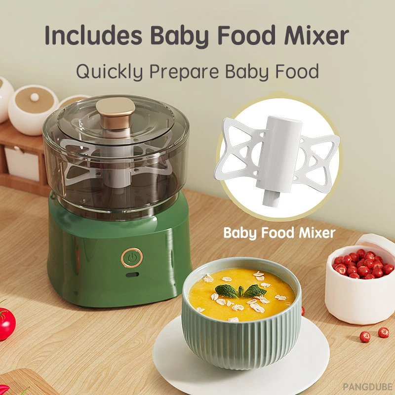PANGDUBE 350ML Baby Food Mills Baby Food Maker Chopper Electric Mini Blender Supplement Machine Kitchen Gadgets