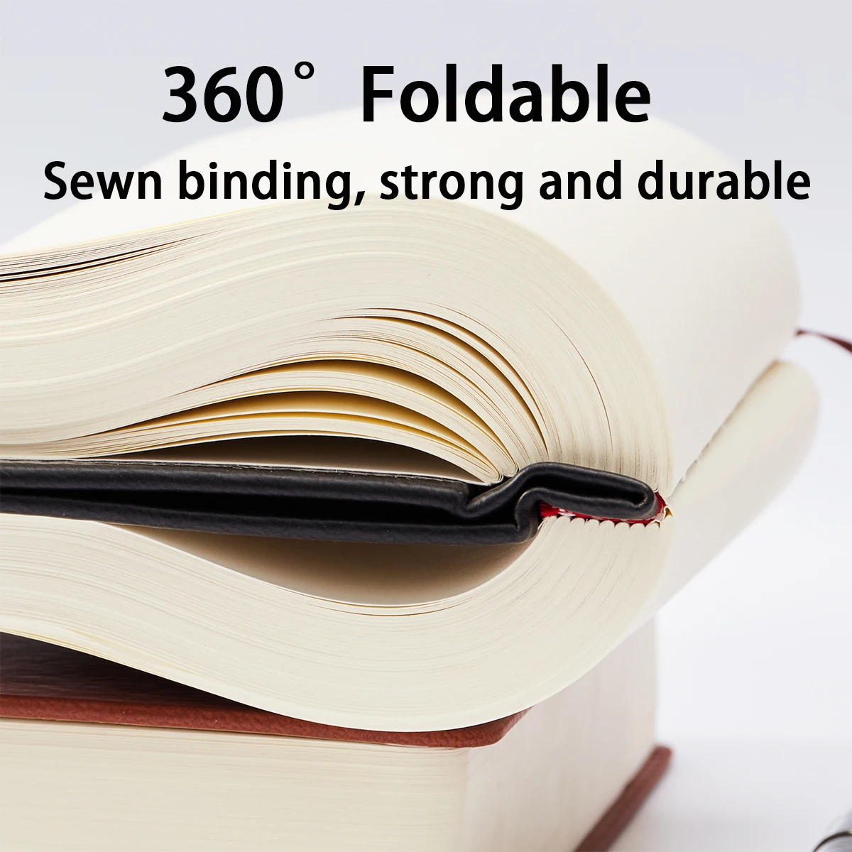 슈퍼 두꺼운 노트 의제 플래너 660 페이지 빈 내부 PU 가죽 소프트 커버 스케치북 저널 일기 노트 편지지