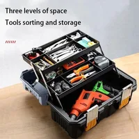 Multifunction Tool Box Folding Portable Multilayer Electrician Tool Organizer Hardware Accessories Storage Waterproof Tool Box 1