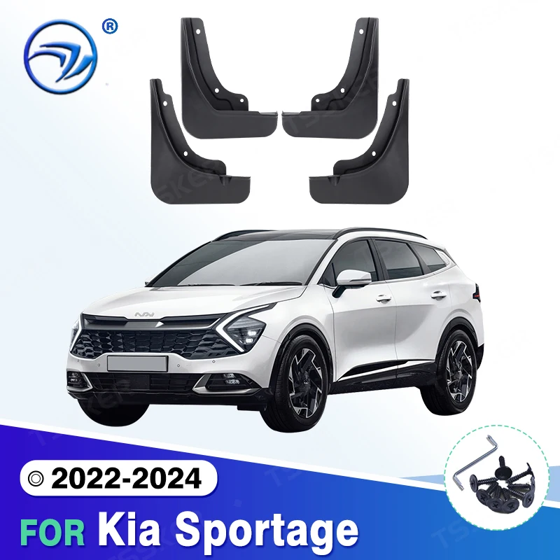 

4Pcs Car Front Rear Mud Flaps For KIA Sportage NQ5 2022 2023 2024 Splash Guards Fender MudFlaps Front Rear Mudguards Car Accesso