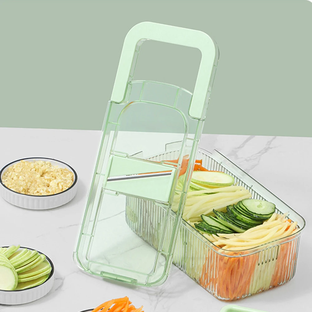 Multi-Purpose Vegetable Grater With 3/6 Cutters Efficient Fast Chopping Tool Kitchen Accessories