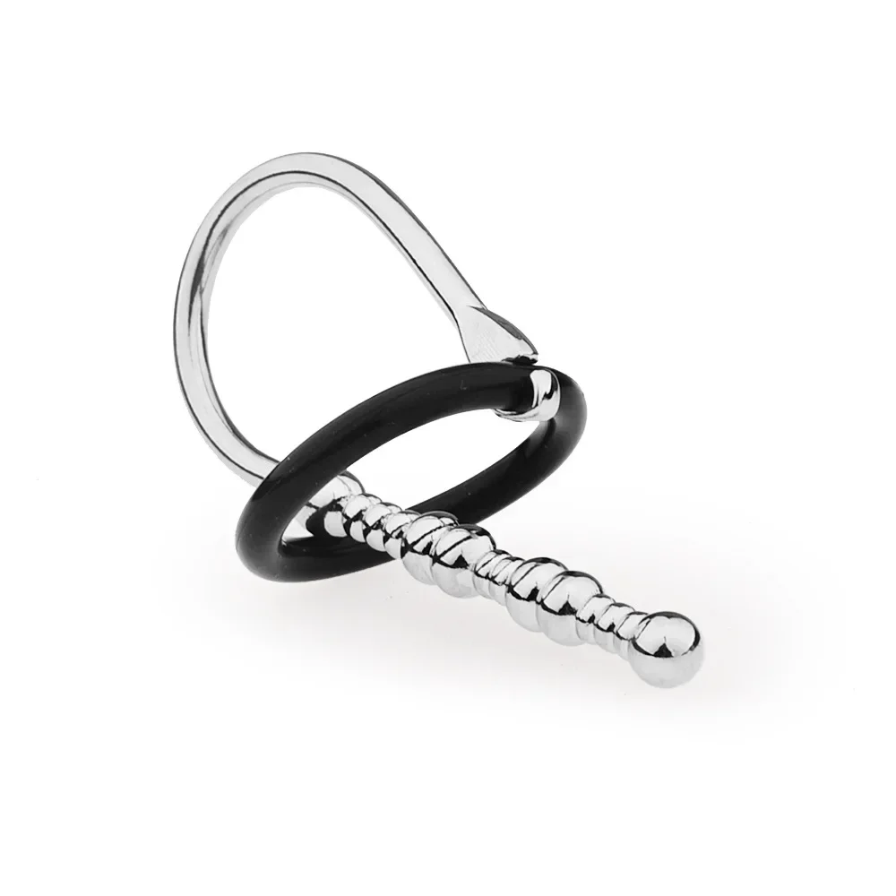 Urethral Dilator Silicone Urethral Dilator Male Masterbator Anal Sounds Urethral Dilators Catheters Alloy Metal Penis Plug Male Chastity Sex Toys Men Erotic Sex
