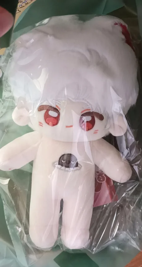20cm Original Love and Deepspace Caleb Sylus Zayne Rafayel Xavier Kawaii Animal Ear Plush Doll Body Dress Up Clothes Plushies