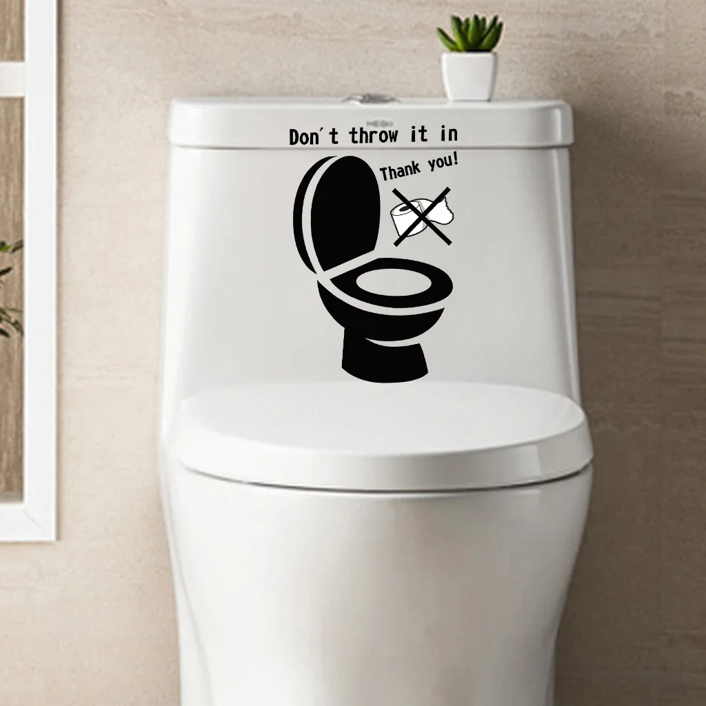 Tips for Toilet Stickers Bathroom Toilet Sticker Home Decoration Accessories Waterproof Removable for Decorative Stickers vinyl stickers toilet stickers toilet wall stickers toilet seat stickers