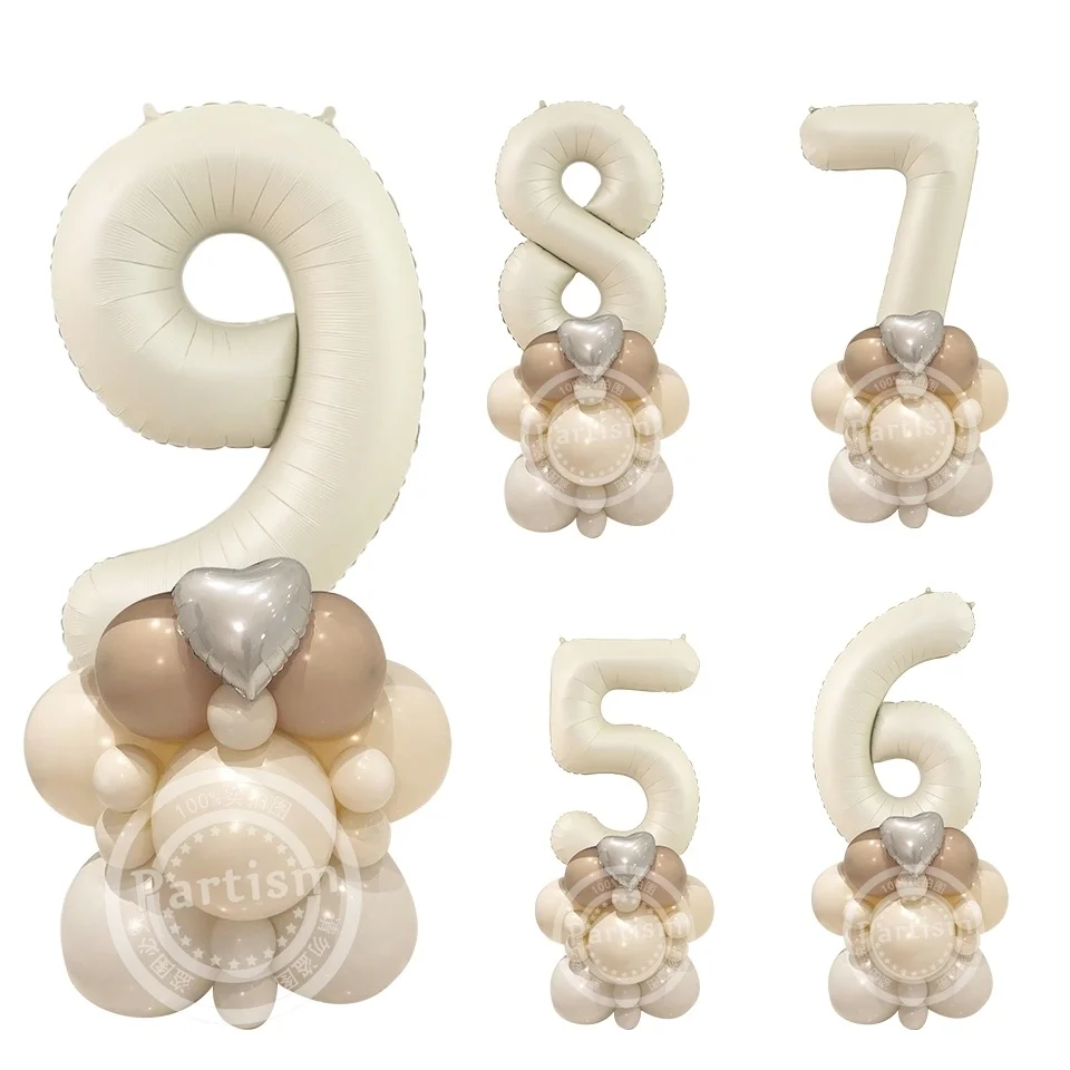 Torre di palloncini neri in oro 21 pezzi con palloncino numero nero da 32  pollici per la decorazione di compleanno del ragazzo 30 40 50 60 forniture  per feste di compleanno - AliExpress