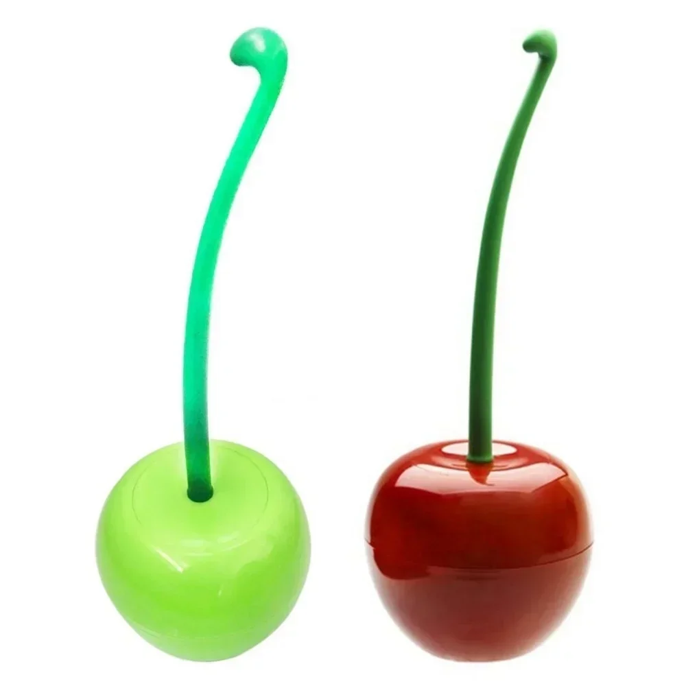 Creative Shape Household Cherry Toilet Brush Plastic Toilet Cleaning Brush Toilet Brush Plastic Necessities Seal Design Handle