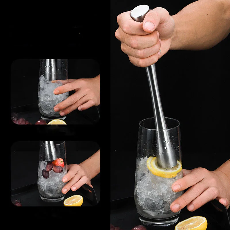 304 Stainless Steel Crushed Popsicle Bartender Bartender Tool Cocktail Juice Lemon Hammer Mashed Bar Bar Ice Hammer