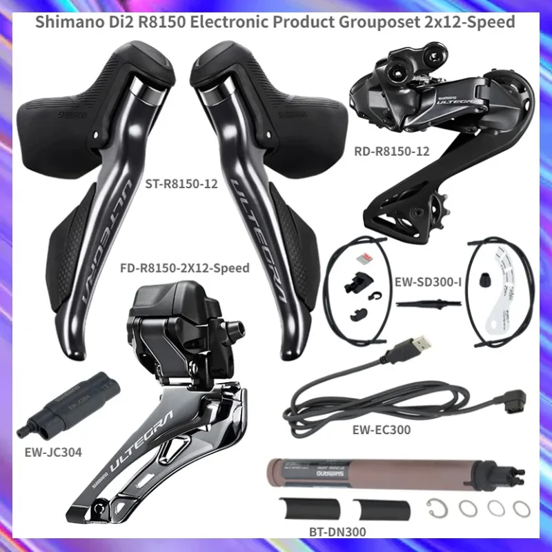 SHIMANO-Ultegra Di2 R8150 2x12 Speed Groupset Road Rim Brake
