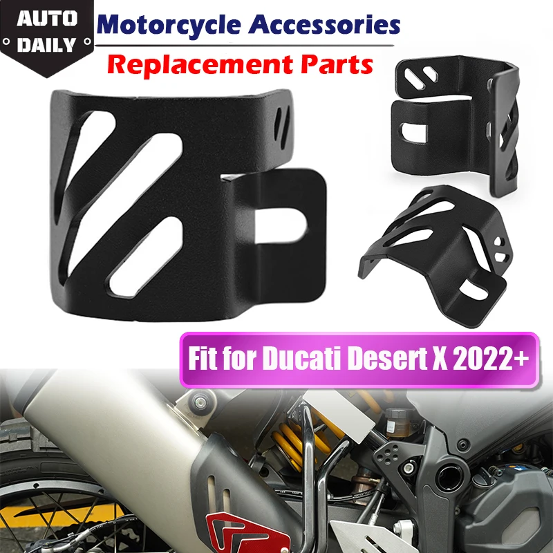 

Для Ducati Desert X 2022 2023 Steel задний резервуар тормозной жидкости Guard Protector Oil Cup Cover аксессуары для мотоциклов