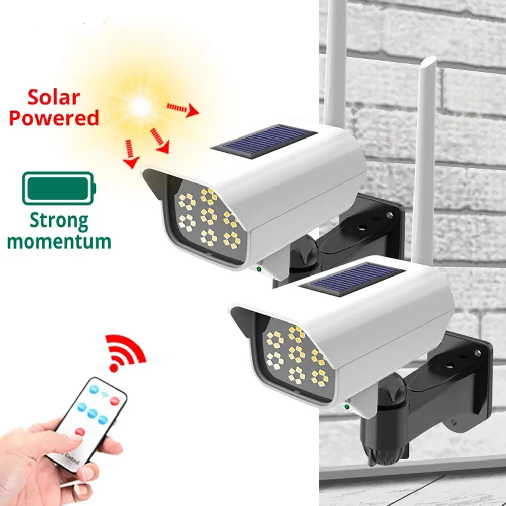 Cob Solar Light Motion Sensor Security Dummy Camera Wireless Outdoor Flood Light Ip65 Lampada A Led Impermeabile Per Giardino Di Casa Led So